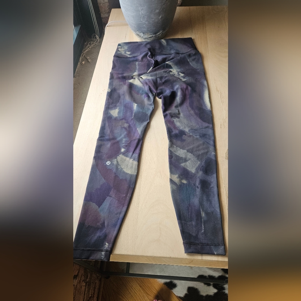 Lululemon Athletica Purple and Gray Leggings